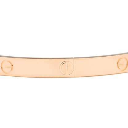 Cartier 18K Pink Gold Medium LOVE Bracelet 18 4 of 9