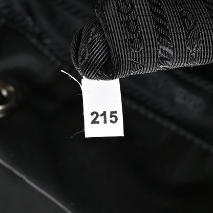 Prada Nylon Vela Saffiano Small Cinch Backpack Black 8 of 11