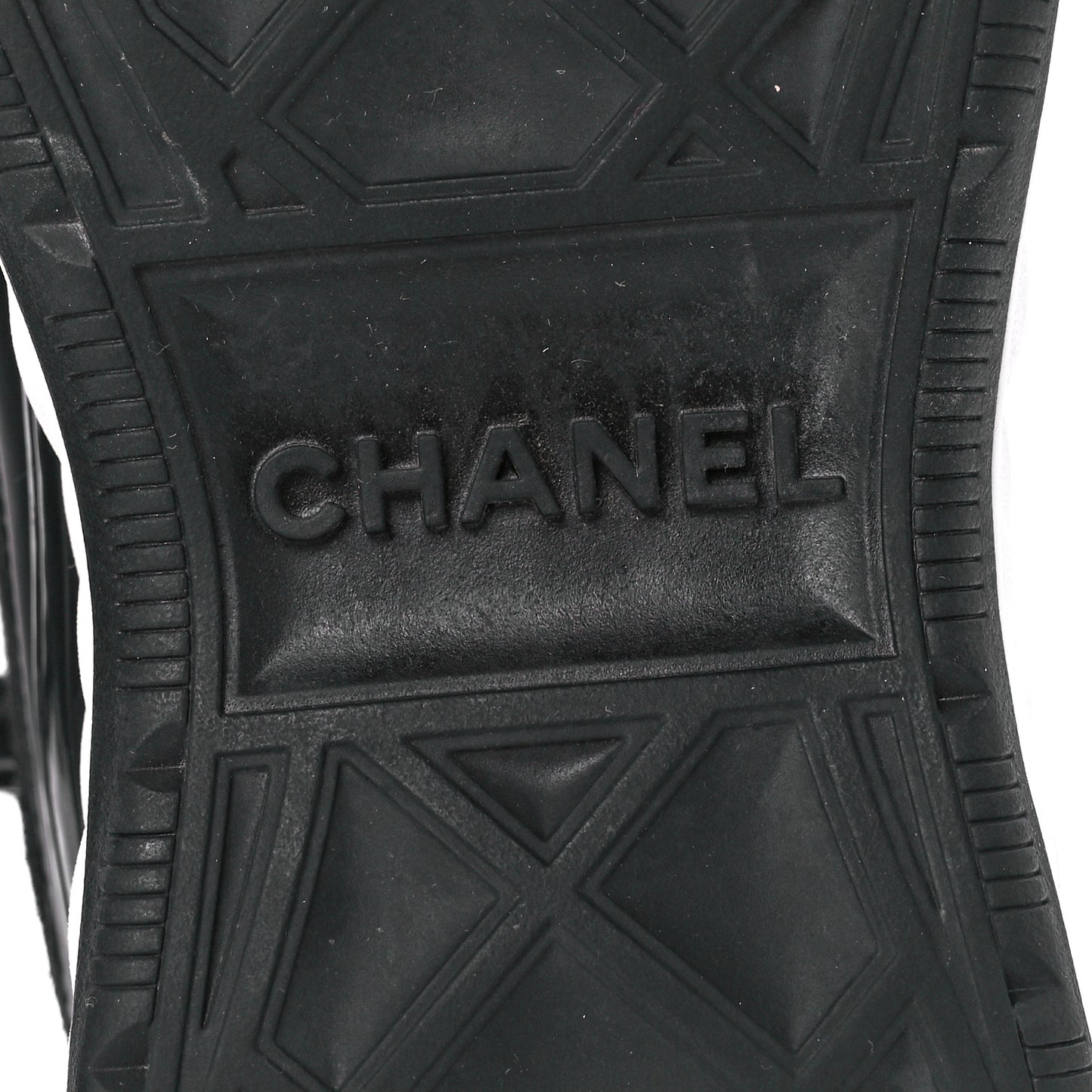 Velvet Calfskin Mixed Fibers CC Sneakers 39 Black