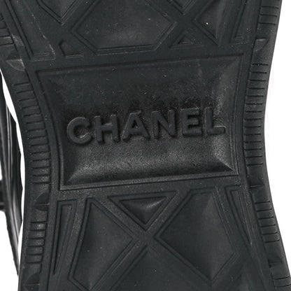 Chanel Velvet Calfskin Mixed Fibers CC Sneakers 39 Black 6 of 9