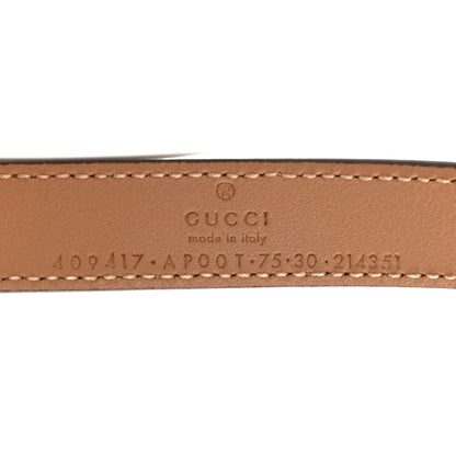 Gucci Moon Calfskin Double G 20mm Belt 75 30 Natural Tan 3 of 5