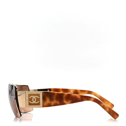 Chanel Crystal CC Sunglasses 4095-B Tortoise 3 of 11