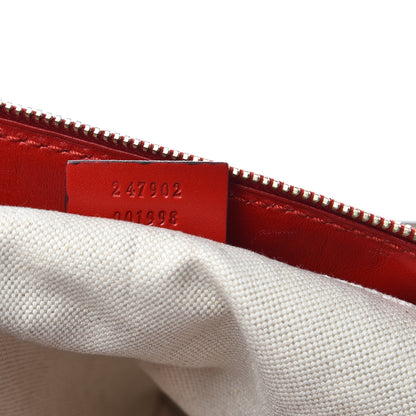 Gucci Monogram Medium Sukey Top Handle Red 9 of 10