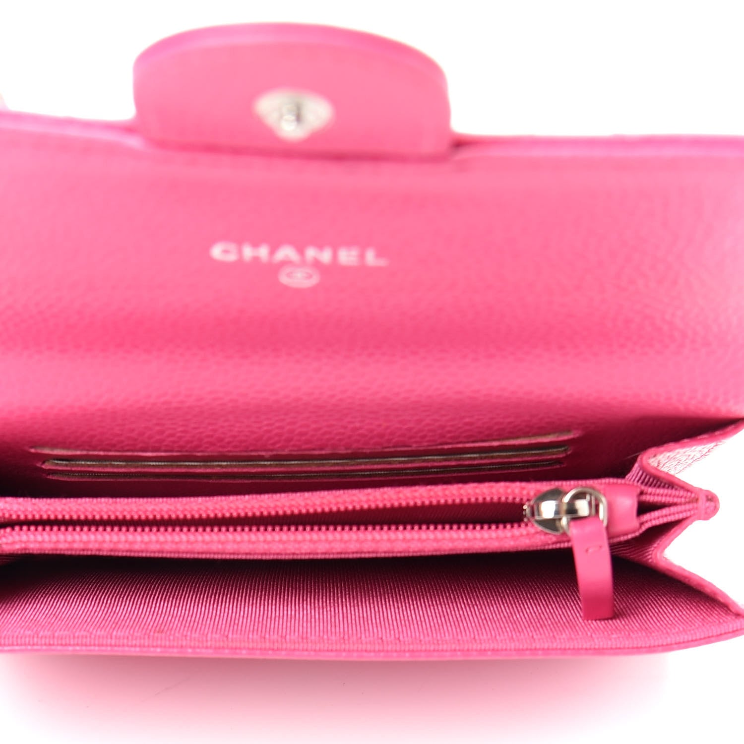 Chanel Caviar Quilted Small Flap Wallet Pink 5 of 7