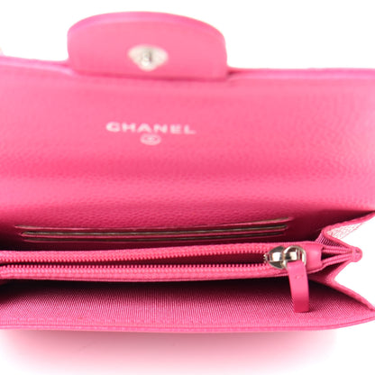 Chanel Caviar Quilted Small Flap Wallet Pink 5 of 7