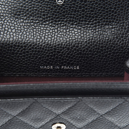 Chanel Caviar Quilted Flap Card Holder Wallet Black 7 of 9