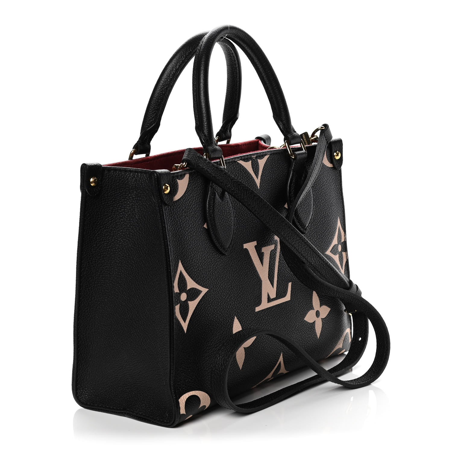 Louis Vuitton Empreinte Monogram Giant Onthego PM Black Beige 3 of 9