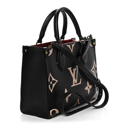 Louis Vuitton Empreinte Monogram Giant Onthego PM Black Beige 3 of 9
