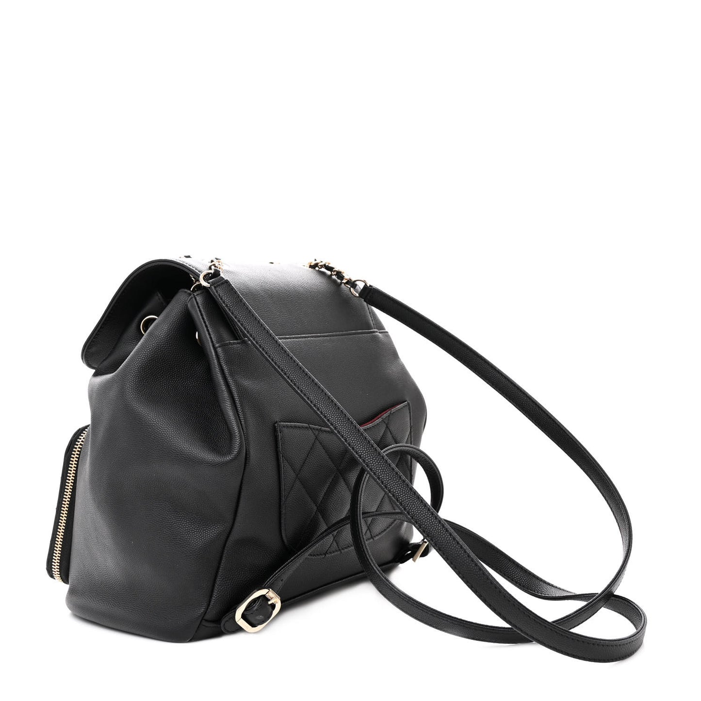 Caviar Quilted Business Affinity Backpack Black