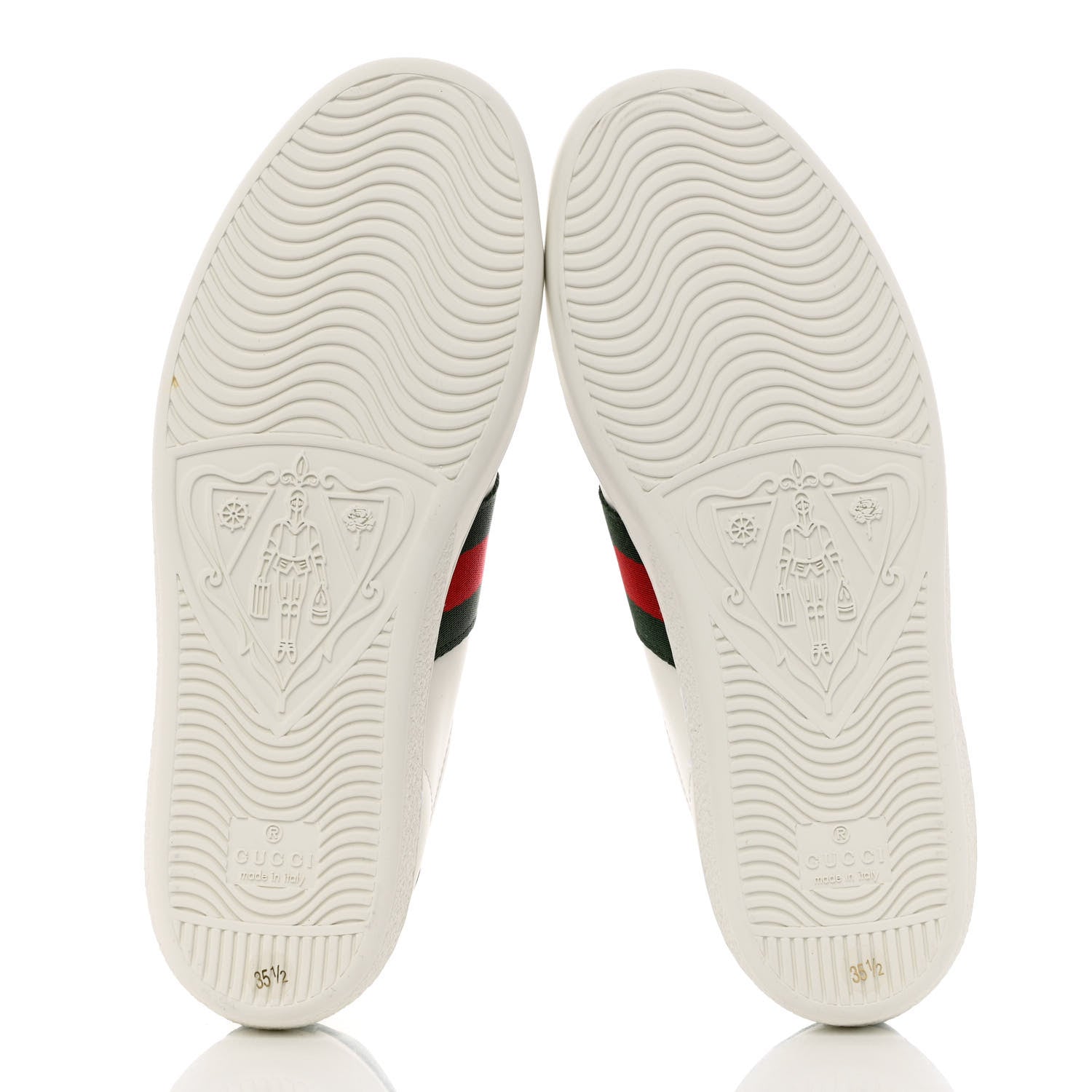 Gucci X DISNEY Calfskin Miro Soft Web Donald Duck Womens Ace Sneakers 35.5 White New Shamarock 5 of 9
