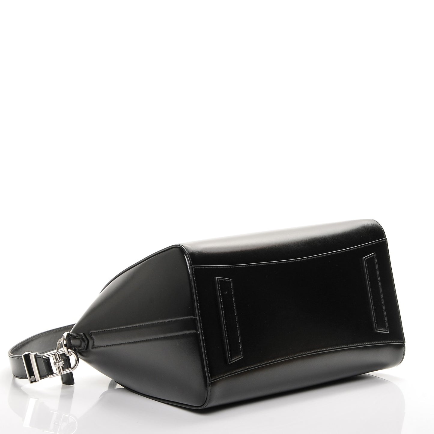 Shiny Lord Calfskin Medium Antigona Black
