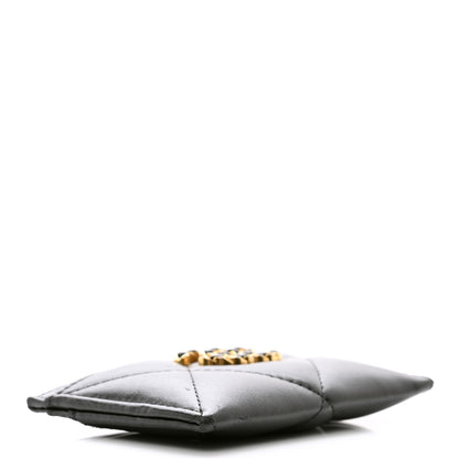 Chanel Lambskin Quilted Chanel 19 Card Holder Black 4 of 9