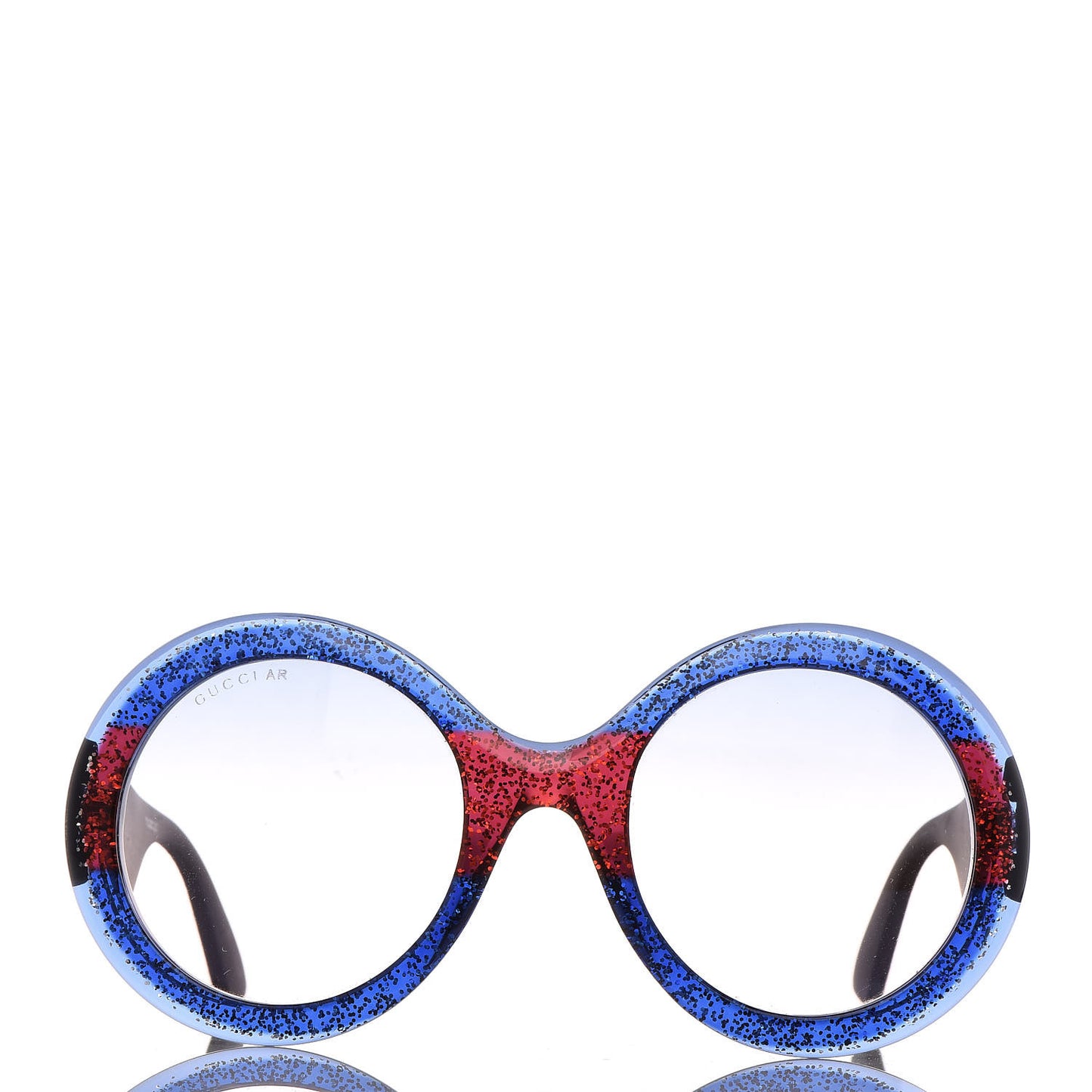 Glitter Acetate Round GG0101S Sunglasses Blue Multi