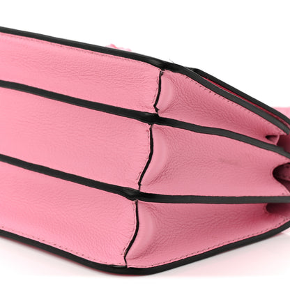 Versace Grained Calfskin La Medusa Flap Shoulder Bag Pink 9 of 11