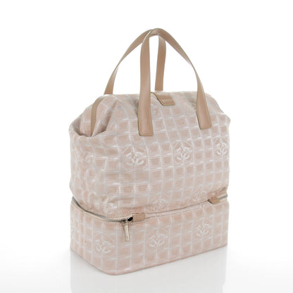 Chanel Nylon Travel Shoe Bag Carry On Beige 3 of 9