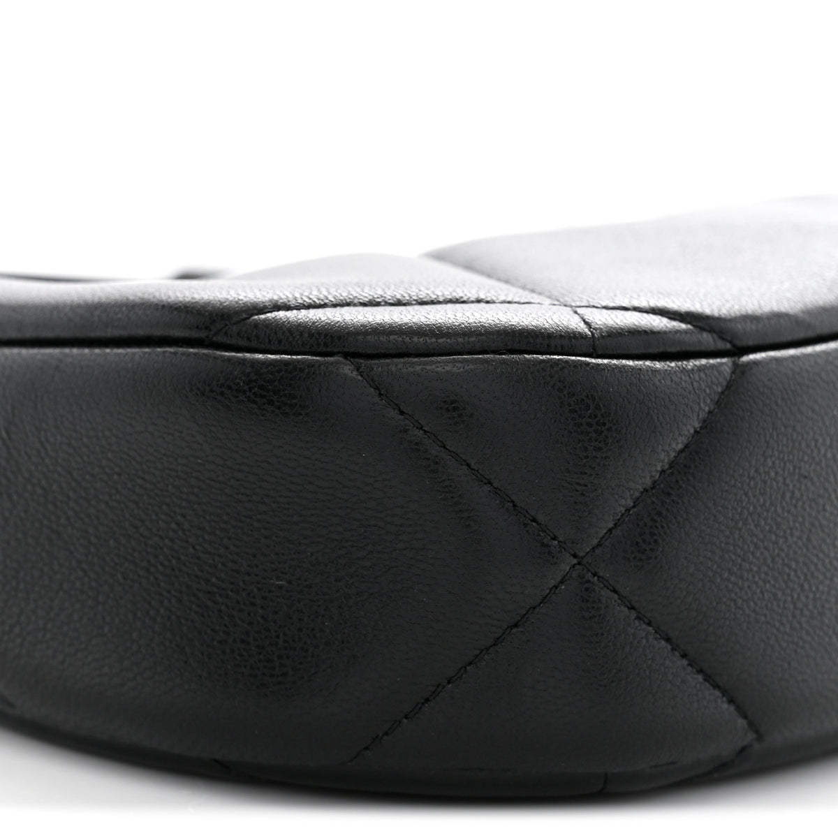 Lambskin Quilted Chanel 19 Hobo Clutch With Chain Black