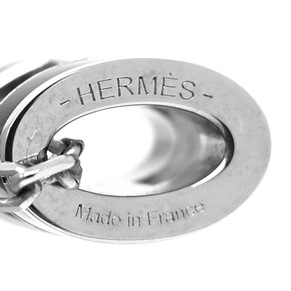 Hermes Lacquered Palladium Mini Pop H Pendant Necklace Black 5 of 5