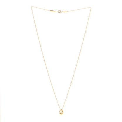 Tiffany 18K Yellow Gold 9mm Elsa Peretti Eternal Circle Pendant Necklace 3 of 4