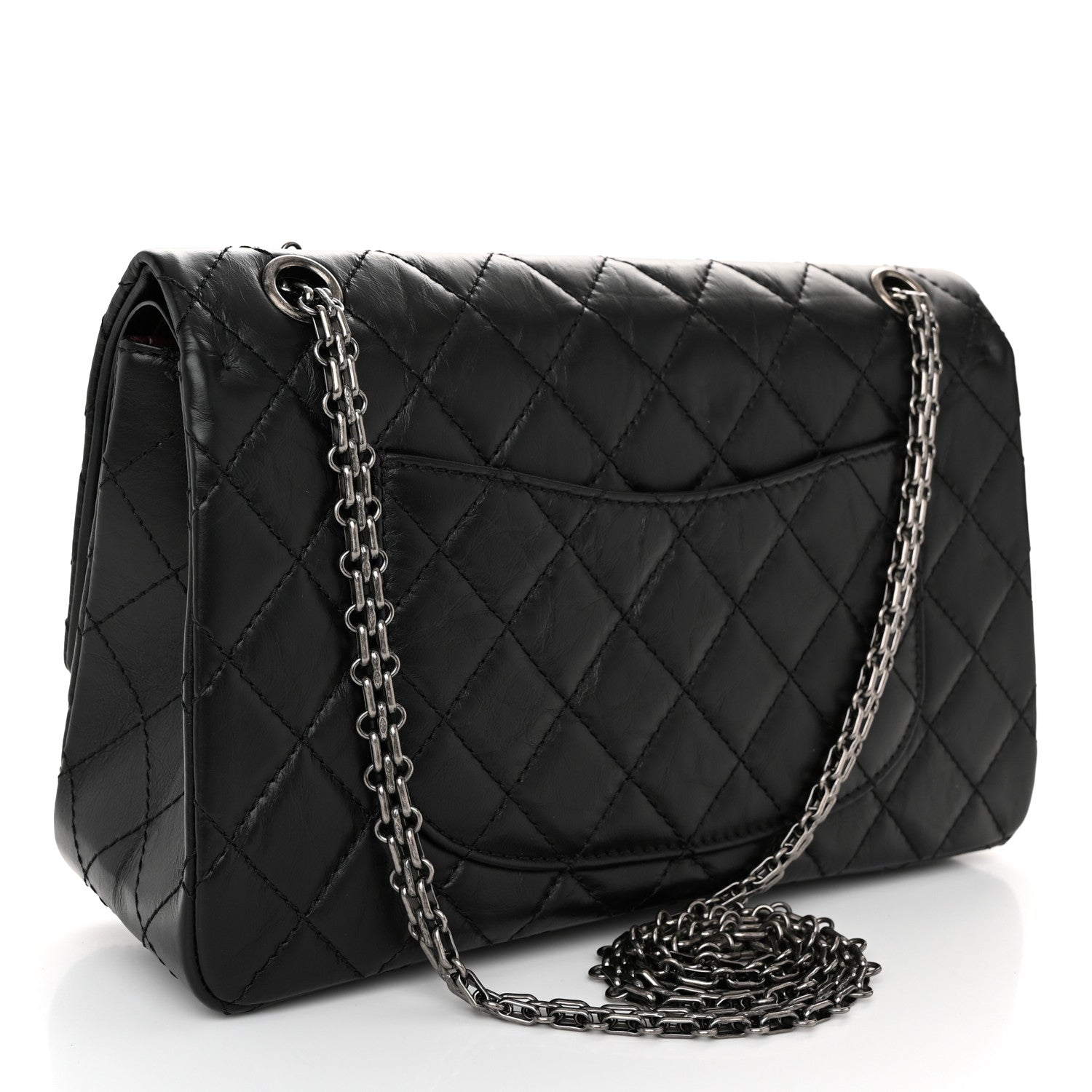 Chanel Aged Calfskin Quilted 2.55 Reissue 226 Flap Black 3 of 12