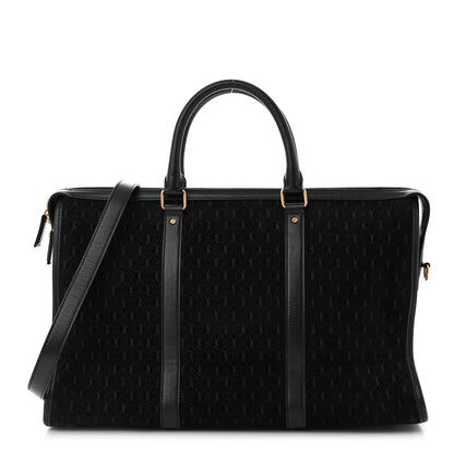 Saint Laurent Suede All-Over Monogram Medium Le Monogramme Duffle Black 1 of 11