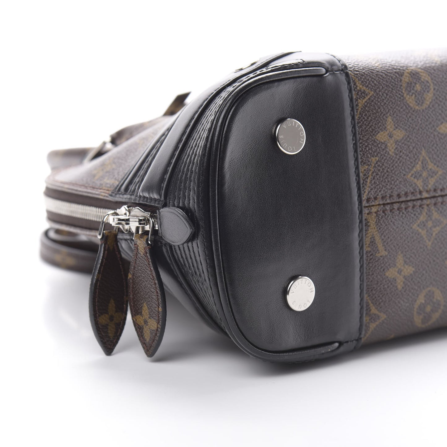Shiny Monogram Alma PM Black