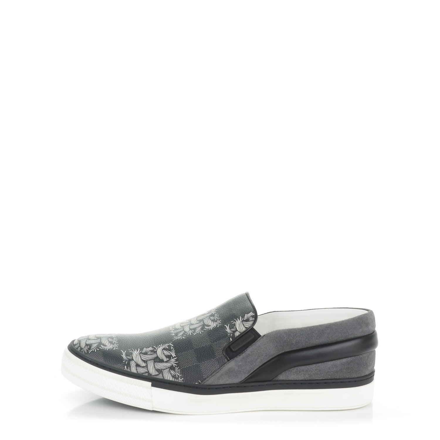 Louis Vuitton Damier Graphite Rope Twister Slip On 8.5 White 1 of 8