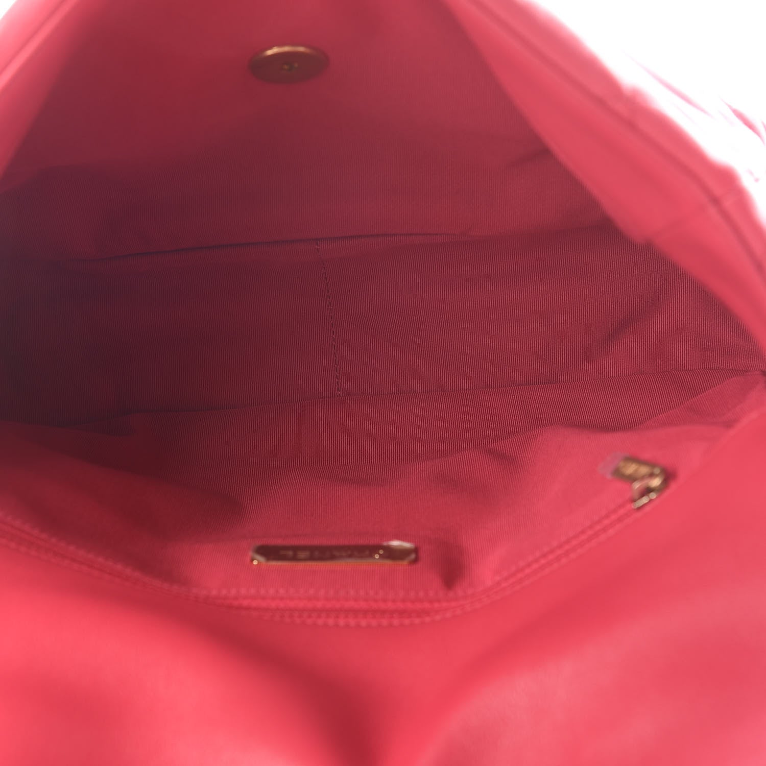 Chanel Goatskin Quilted Large Chanel 19 Flap Dark Pink 4 of 8
