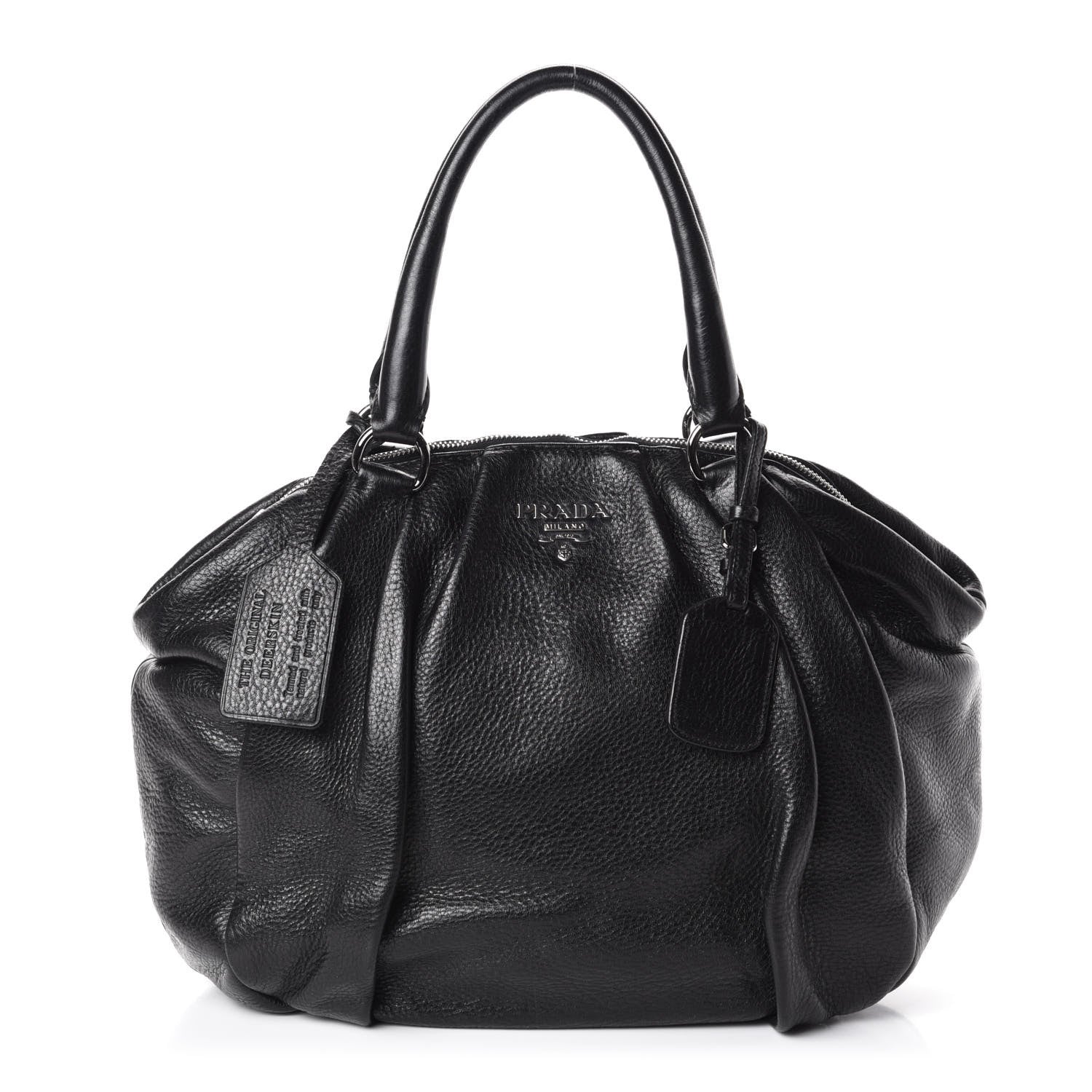 Prada Cervo Antik Bauletto Black 1 of 13