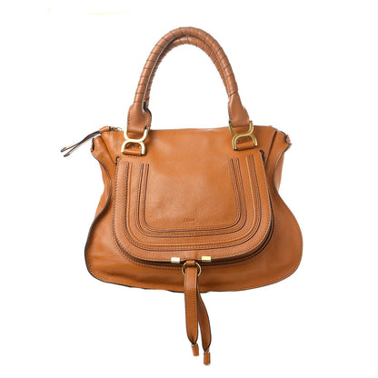 Chloe Calfskin Medium Marcie Satchel Light Tan 1 of 7