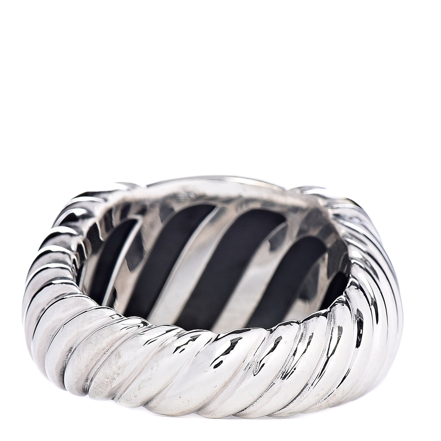 Sterling Silver 18K Yellow Gold Metro Dome Ring 59 8.75
