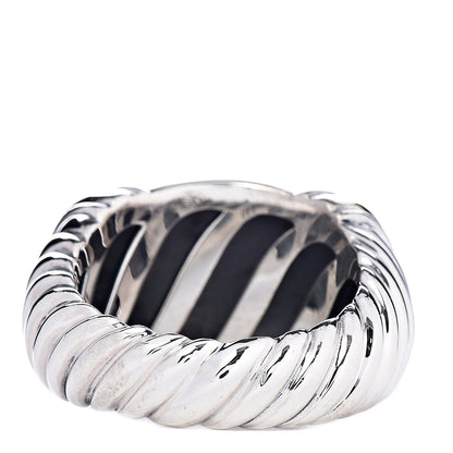 David Yurman Sterling Silver 18K Yellow Gold Metro Dome Ring 59 8.75 4 of 5