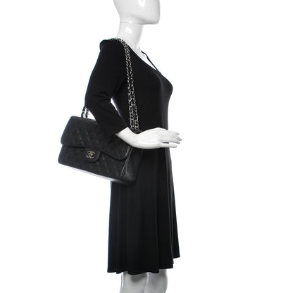 Chanel Caviar Quilted Jumbo Double Flap Black 2 of 10