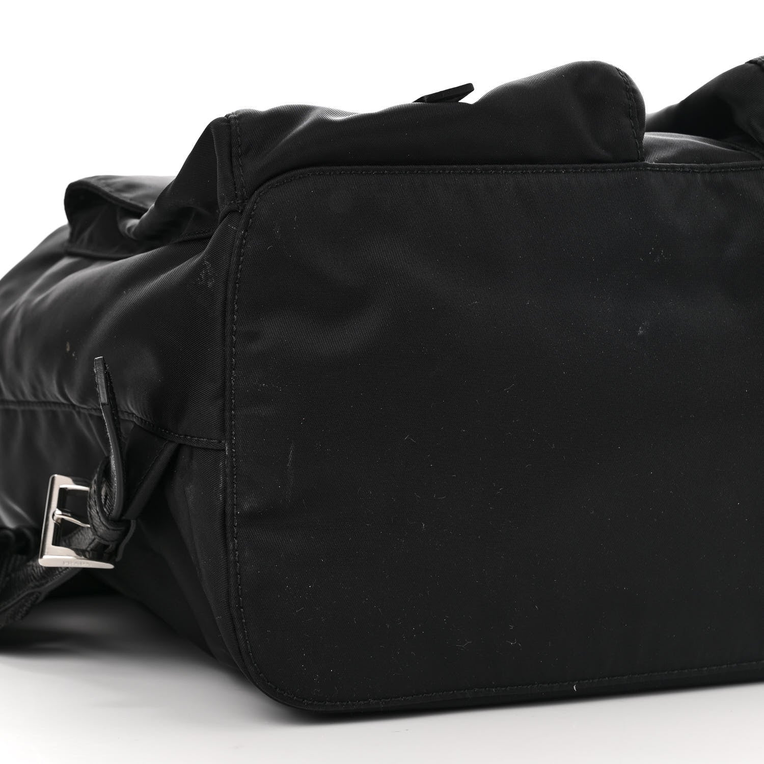 Prada Tessuto Nylon Saffiano Vela Backpack Black 10 of 11