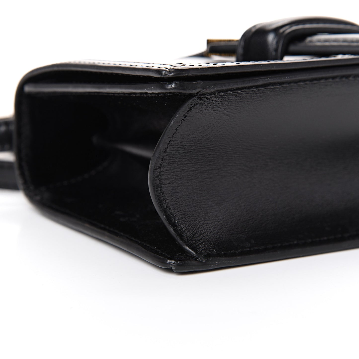 Calfskin Small Barcelona Shoulder Bag Black