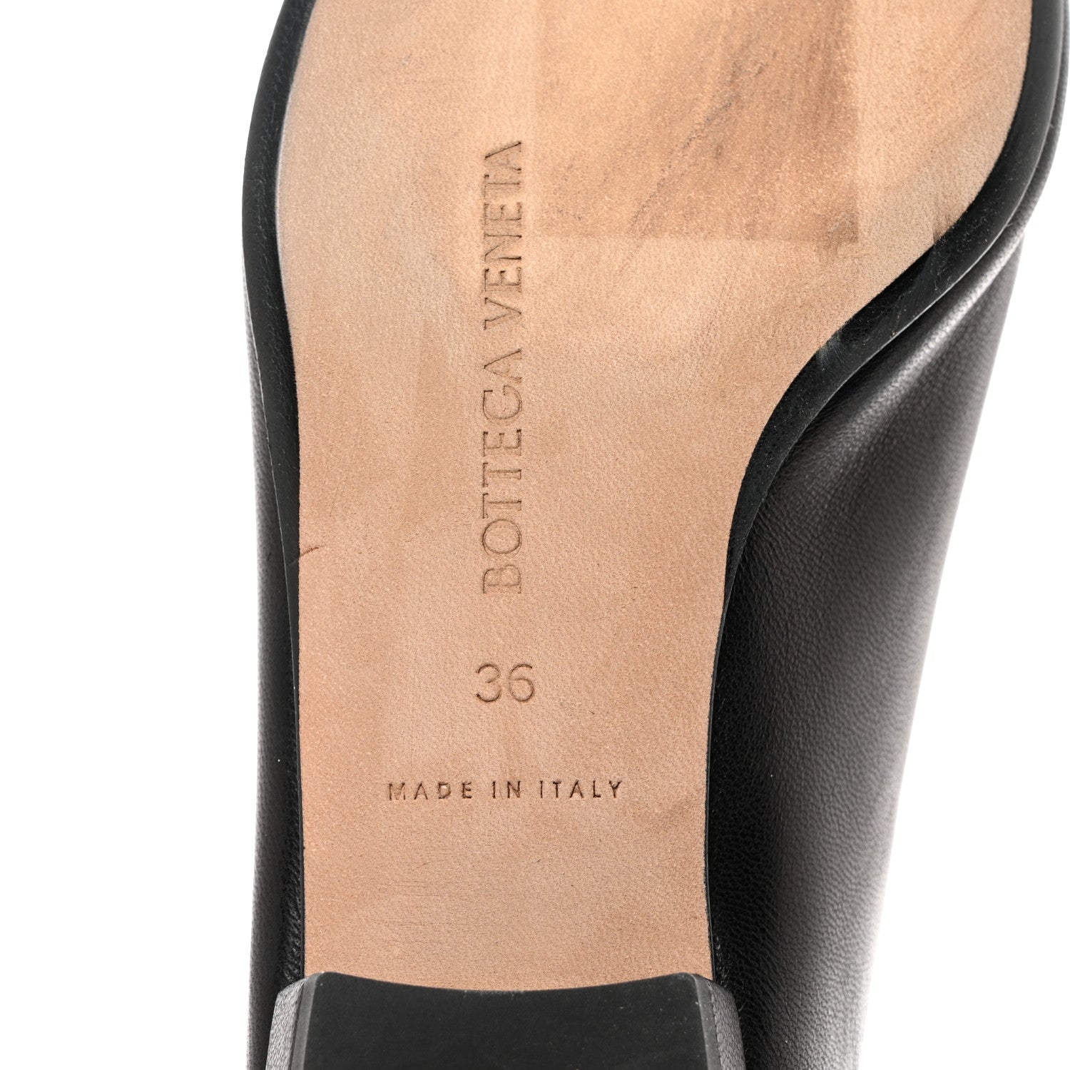 Bottega Veneta Nappa Almond Flats 36 Black 1440687 – FASHIONPHILE