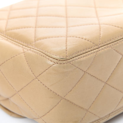 Chanel Lambskin Quilted Flap Shoulder Bag Beige 11 of 14