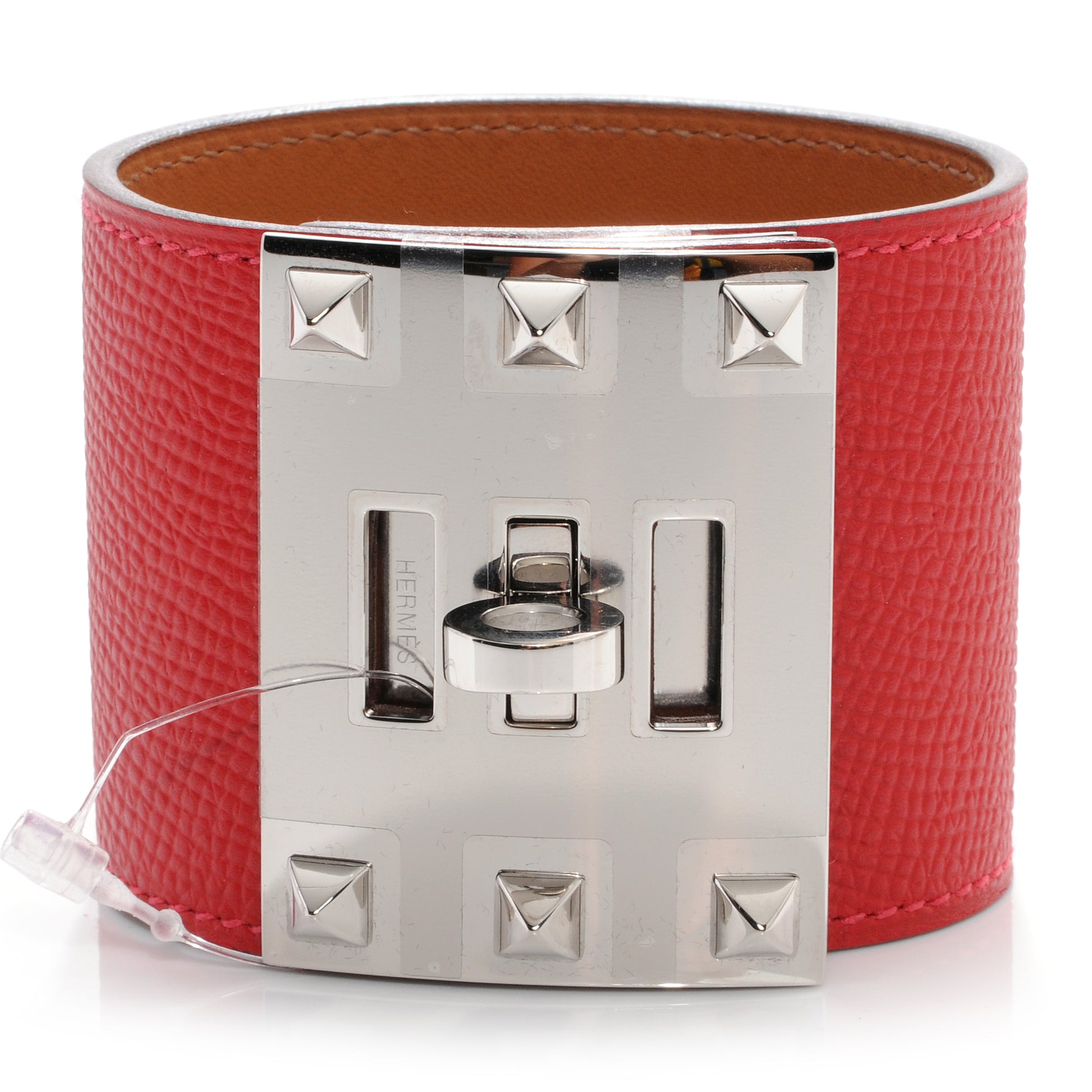 Hermes Epsom Extreme Bracelet Small Rouge Casaque 1 of 9