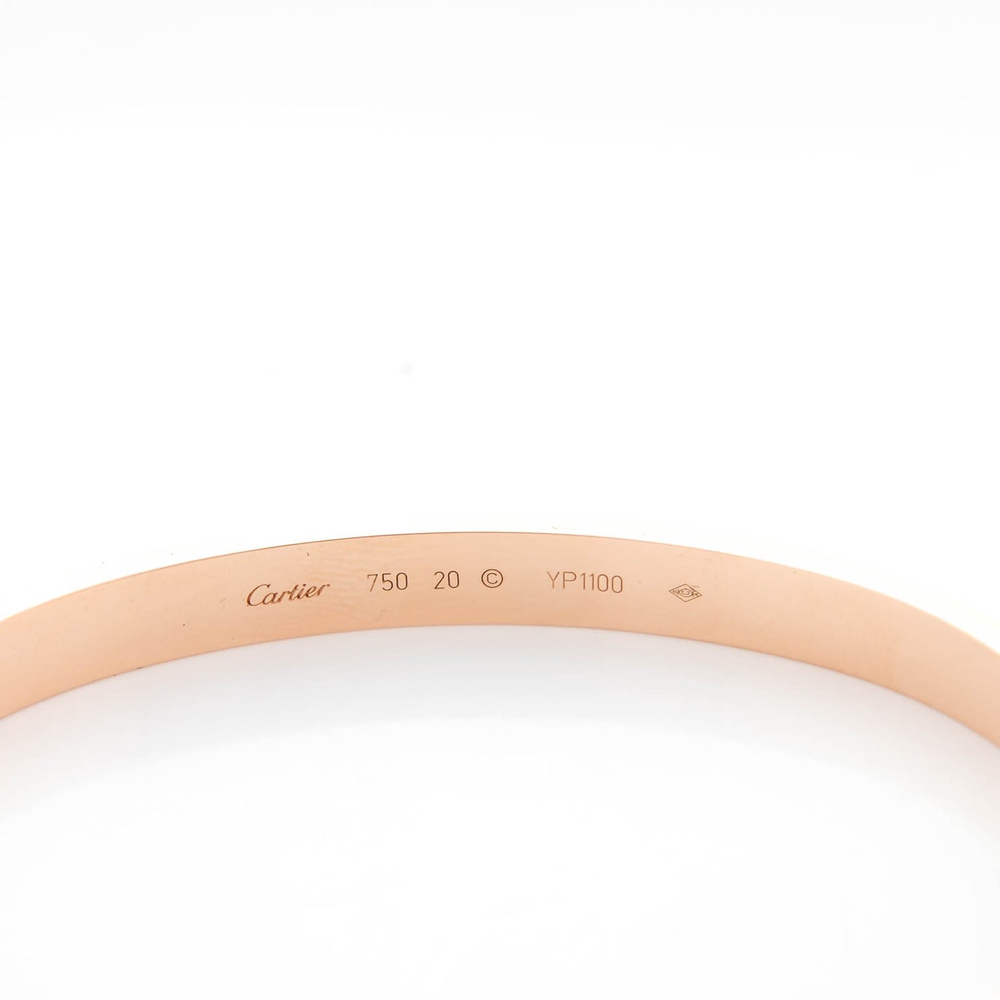18K Pink Gold LOVE Bracelet 20