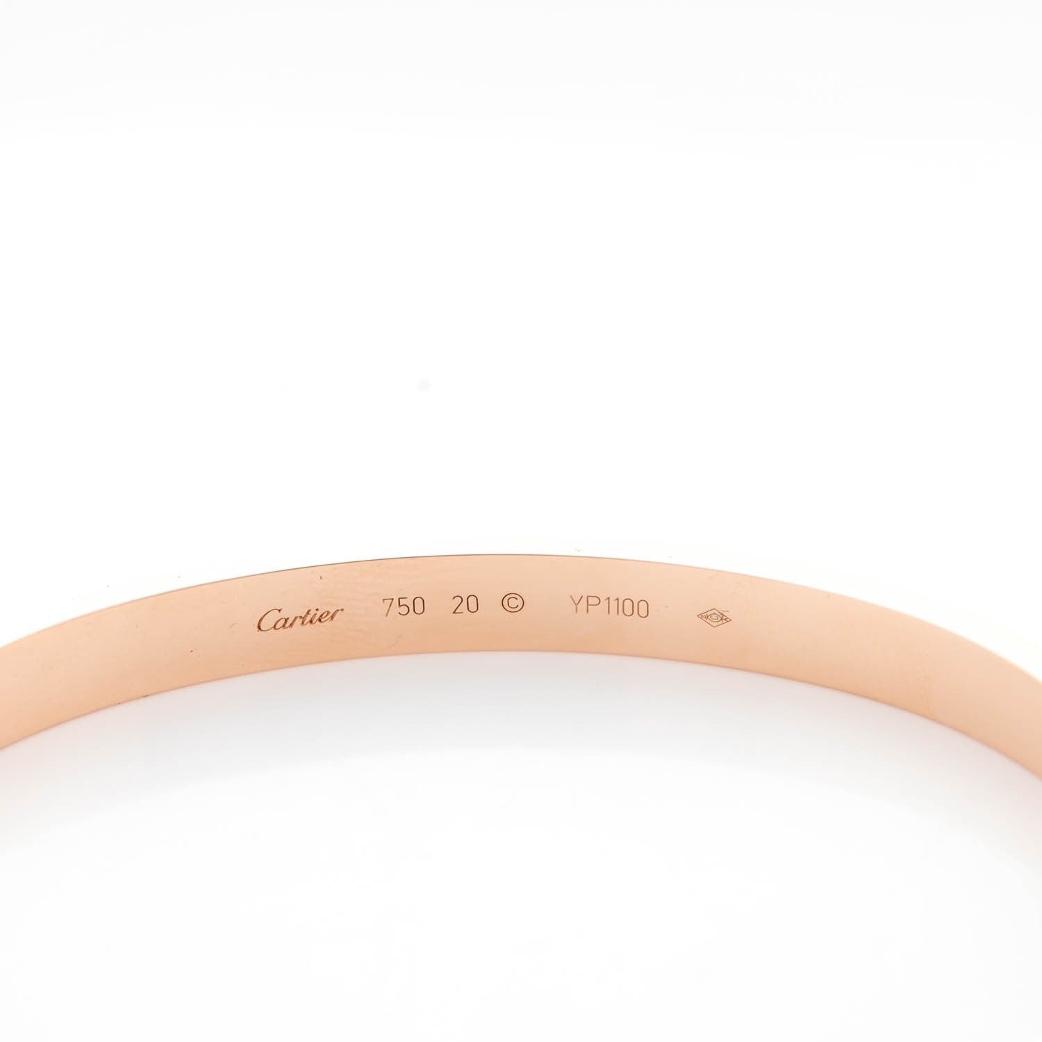 Cartier 18K Pink Gold LOVE Bracelet 20 3 of 5
