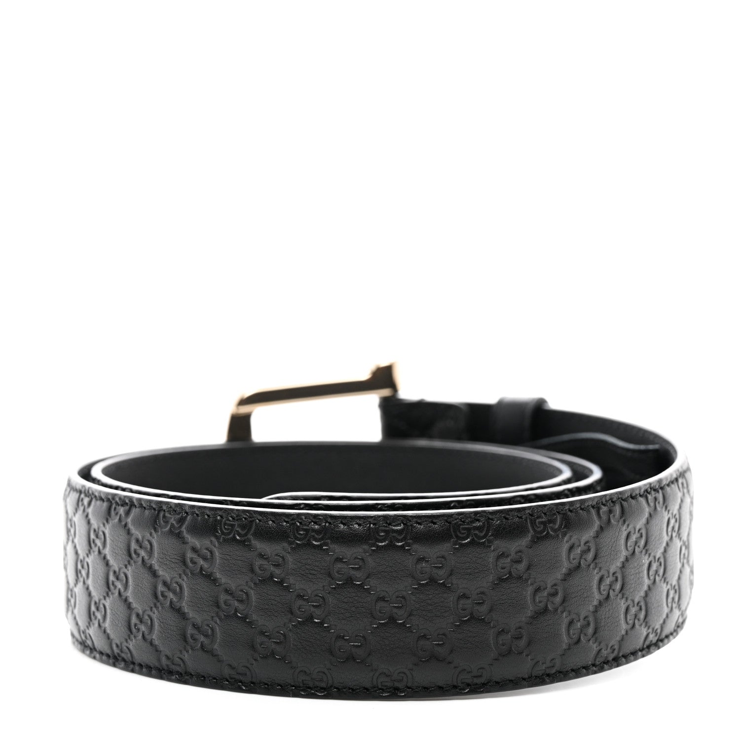 Gucci Soft Microguccissima Margaux Calfskin Belt 90 36 Black 2 of 5