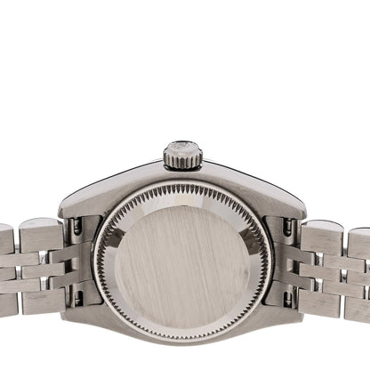 Rolex Stainless Steel 18K White Gold Diamond 26mm Oyster Perpetual Datejust Watch Silver Jubilee 179174 4 of 5