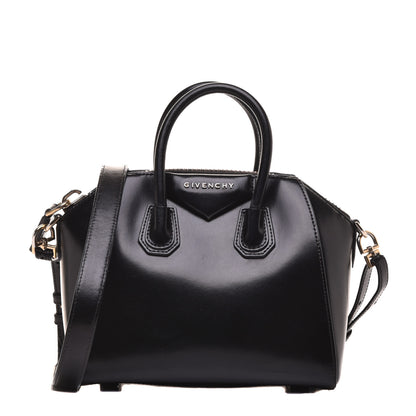 Givenchy Shiny Lord Calfskin Mini Antigona Black 1 of 10