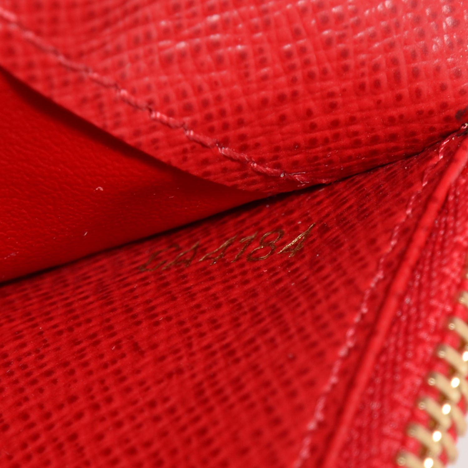 Louis Vuitton Damier Ebene Insolite Wallet Red 8 of 8