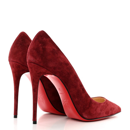 Christian Louboutin Veau Velours Pigalle Follies 100 Pumps 37 Oeillet 4 of 7