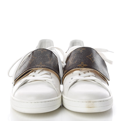 Louis Vuitton Calfskin Monogram Frontrow Sneakers 38 White 2 of 15