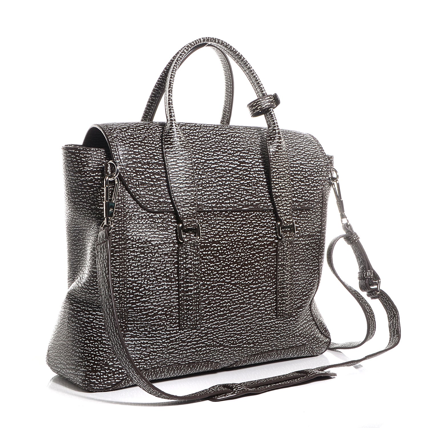 3.1 Phillip Lim 3.1 Large Pashli Satchel Black Cream 4 of 11