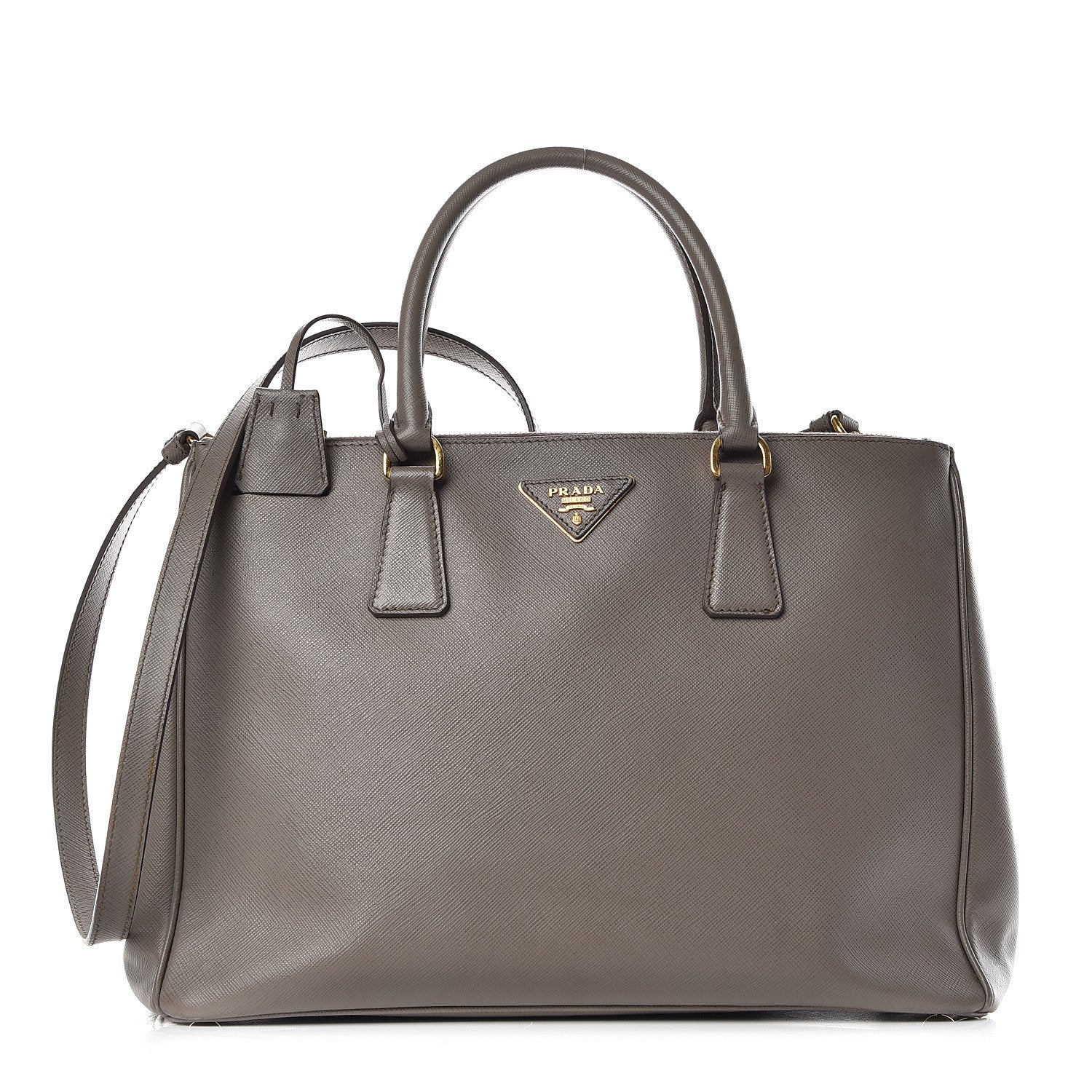 Prada Saffiano Large Galleria Double Zip Tote Argilla 1 of 11