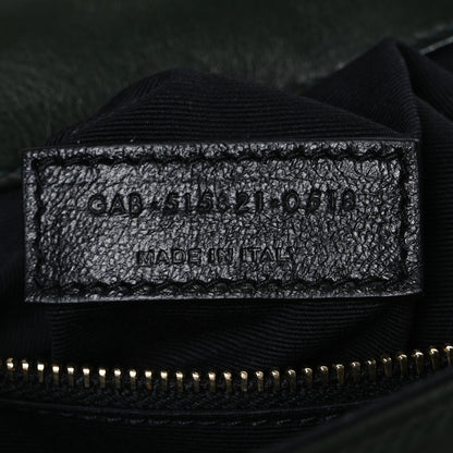 Saint Laurent Lambskin Suede Patchwork Monogram Medium Jamie Vert Fonce 7 of 10