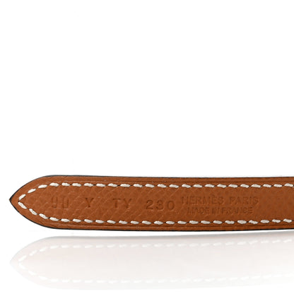 Hermes Swift Epsom 13mm Focus Belt 90 Black Gold 3 of 6