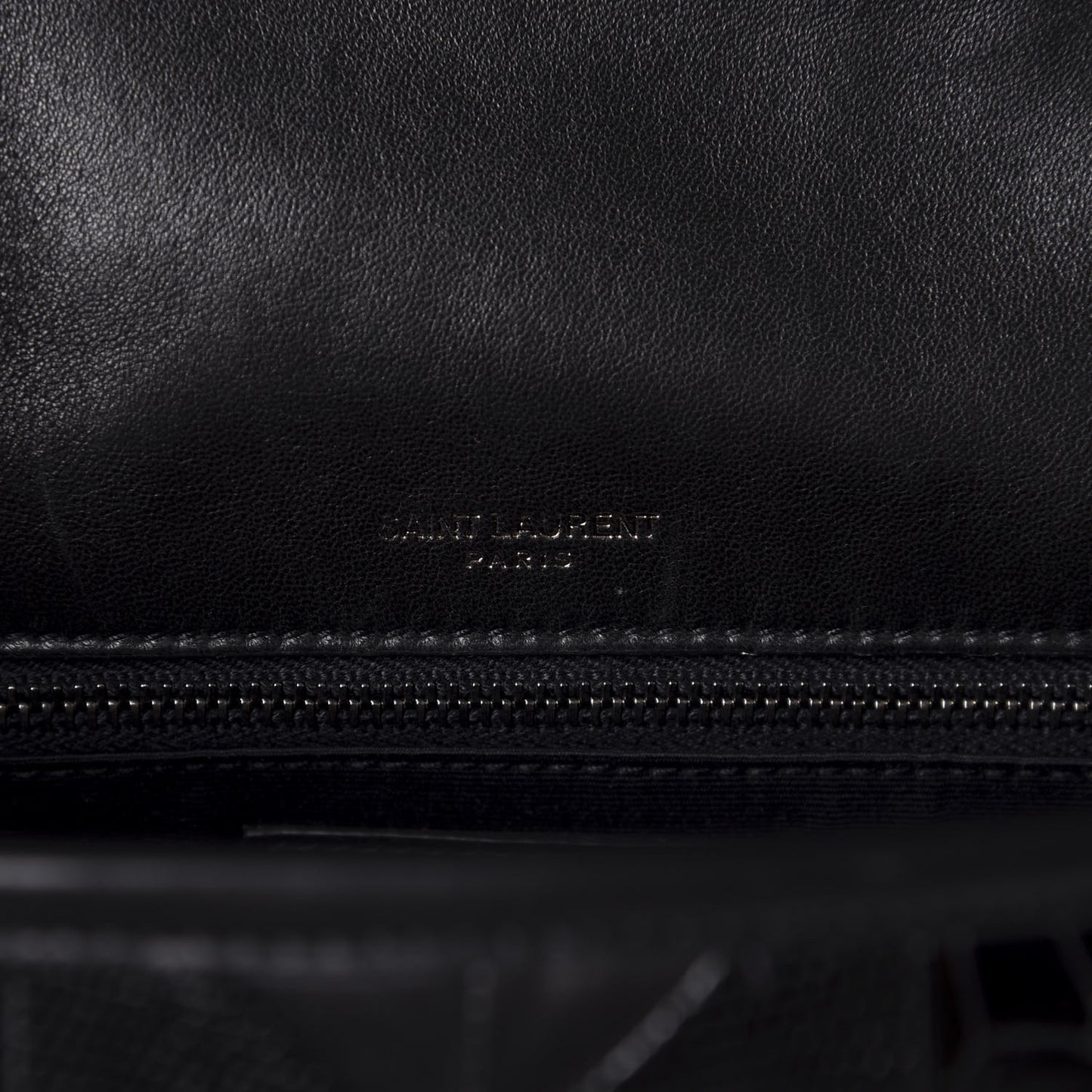 Calfskin Ayers Patchwork Monogram Medium Niki Chain Satchel Black
